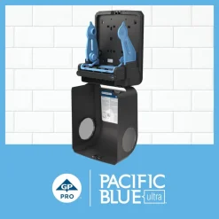 Pacific Blue Ultra Automated High-Capacity Paper Towel Dispenser, Black