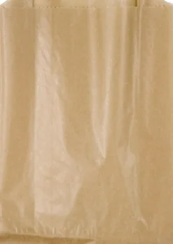 Pack of (500), Brown, Waxed Kraft Paper, Wax-Lined Paper Bags