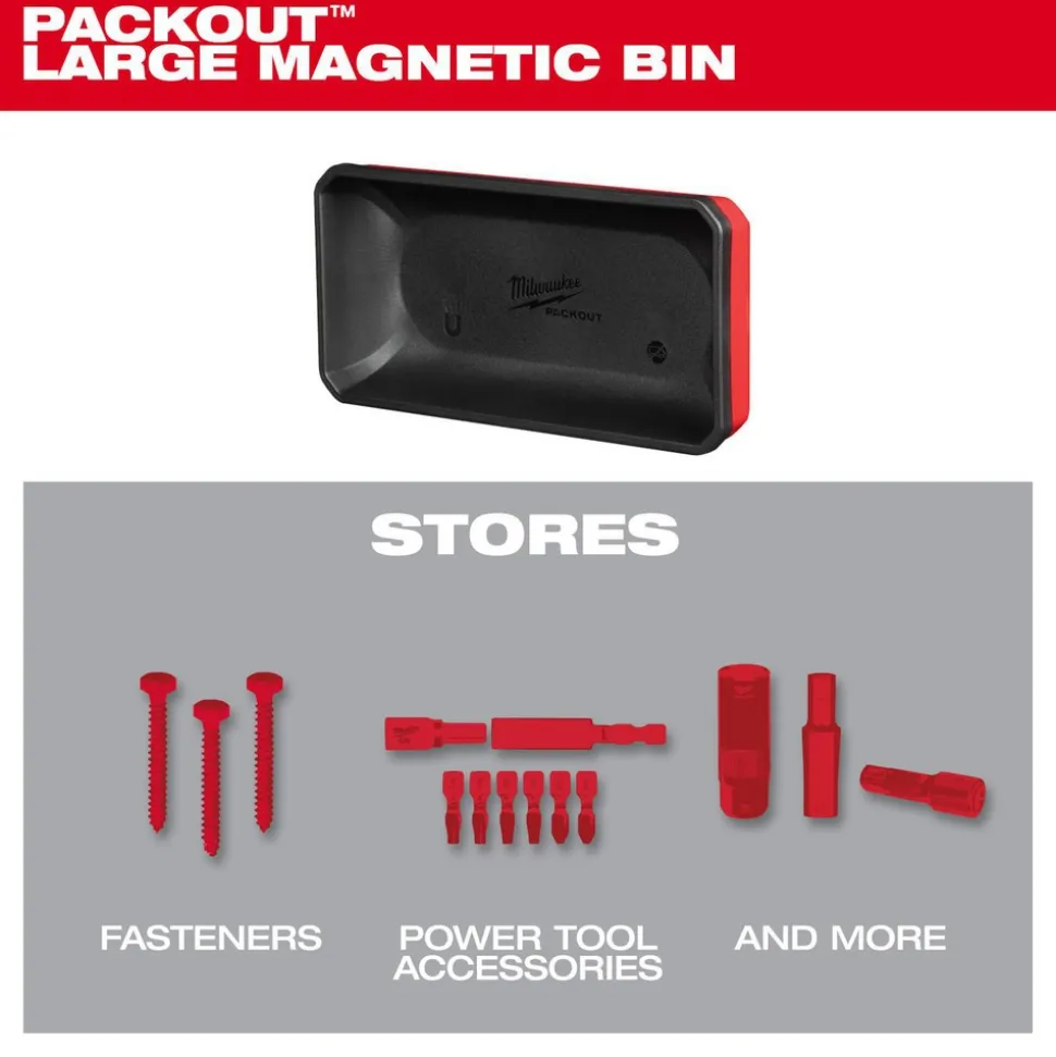 PACKOUT™ Large Magnetic Bin: 2" High, 4" Long, 8" Wide