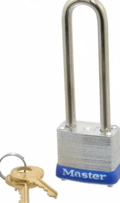 Padlock: Laminated Steel, Keyed Alike, 1-1/8" Wide