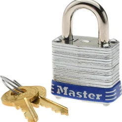 Padlock: Laminated Steel, Keyed Alike, 1-1/8