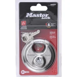 Padlock: Stainless Steel, Keyed Alike, 2-3/4" Wide