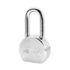 Padlock: Steel, Keyed Alike, 2-1/2" Wide, Chrome-Plated