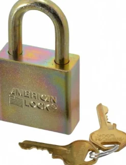 Padlock: Steel, Keyed Alike, 1-3/4" Wide