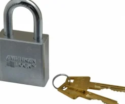 Padlock: Steel, Keyed Different, 1-3/4" Wide