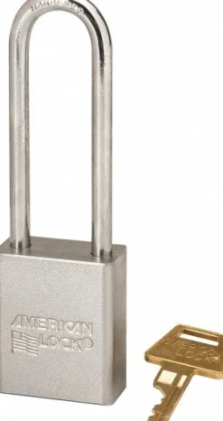 Padlock: Steel, Keyed Different, 1-1/2" Wide