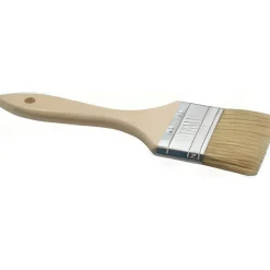 Paint Brush: 2-1/2" Wide, Hog, Natural Bristle