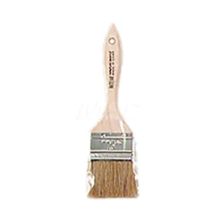Paint Brush: 1-1/2" Wide, Hog, Natural Bristle