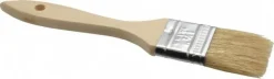 Paint Brush: 1-1/2" Wide, Hog, Natural Bristle