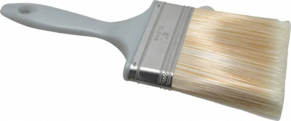 Paint Brush: 4" Wide, Synthetic, Synthetic Bristle
