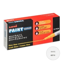 Paint Pen: White, Oil Base, Fine Tip