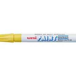 Paint Pen: Yellow, Oil Base, Bullet Tip
