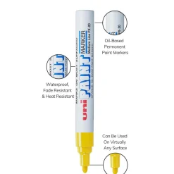 Paint Pen: Yellow, Oil Base, Bullet Tip