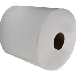Paper Towels: Center Pull Roll, 6 Rolls per Case, Roll, 2 Ply, White, Recycled Fiber