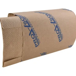 Paper Towels: Single Fold, Pack, 1 Ply, Natural, Recycled Fiber