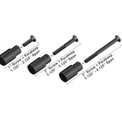 ParaKeep vise parallel keeper kit; ParaKeep parallel keeper; 1", 2", and 3" lengths; 1.5" and .75" stainless steel springs