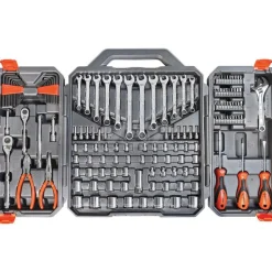 150 Pc. 1/4" and 3/8" Drive 6 Point SAE & Metric Professional Tool Set - CTK150