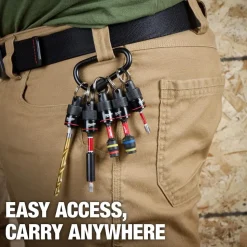 5 Pc. Bit Holder with Carabiner
