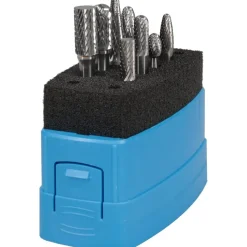 8 Pc Double Cut Burr Set with Cylinder, Cylinder w/Rad End, Oval, Taper, Tree w/Rad End