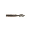 12 Pc Double Cut Burr Set with Cylinder, Cylinder w/Rad End, Ball, Cone, Flame, Inverted Cone, Oval, Pointed Cone, Pointed Tree, Tree w/Rad End