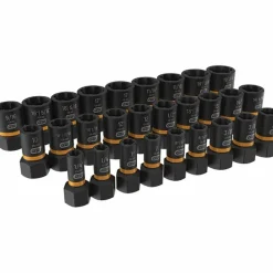 28 Pc. 1/4" & 3/8" Drive Bolt Biter™ Impact Extraction Socket Set