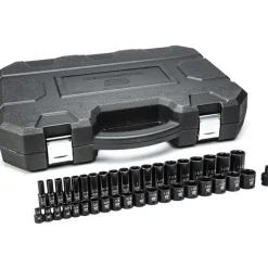 39 Pc. 1/2" Drive 6 Point Standard & Deep Impact SAE Socket Set