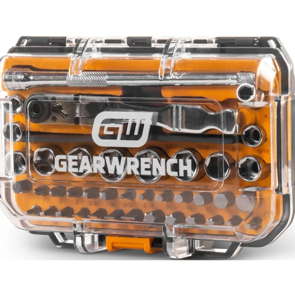 41 Pc, 1/4" Drive, 72-Tooth, 6-Point, MicroDriver Set