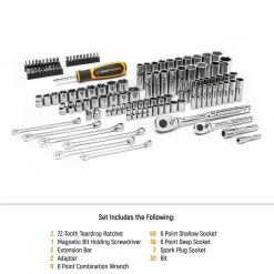 185 Pc, 1/4”, 3/8” & 1/2