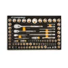 83 Pc. 1/4", 3/8" & 1/2" Drive, 90-Tooth SAE & Metric Mechanics Tool Set - 86529