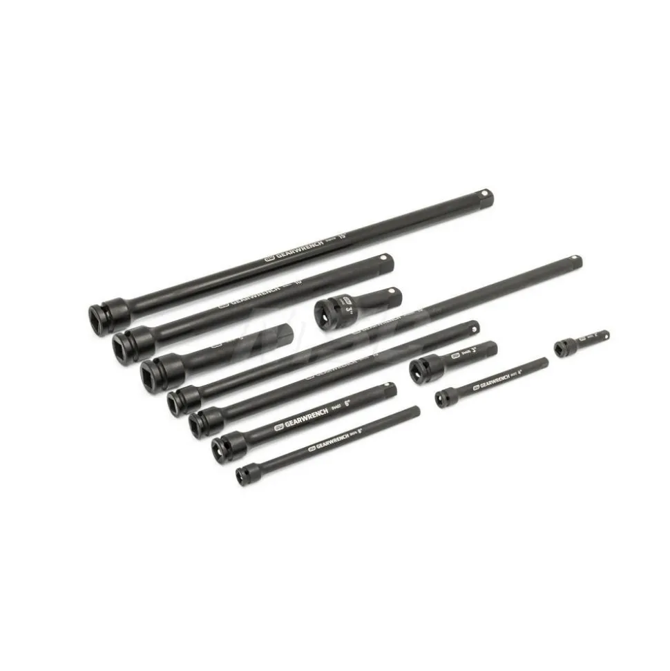 17 Pc, 1/4", 3/8" & 1/2" Impact Drive Tool Accessories Set with Foam Storage Tray