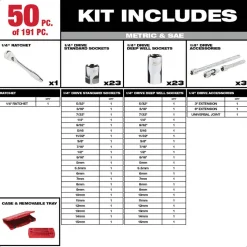191 Pc. Mechanic's Tool Set