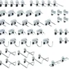 46 Pc Pegboard Hook Set, Steel