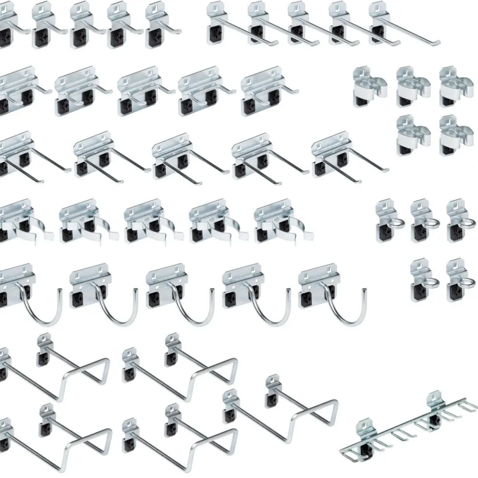 46 Pc Pegboard Hook Set, Steel