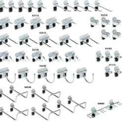 46 Pc Pegboard Hook Set, Steel