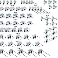 63 Pc Pegboard Hook Set, Steel
