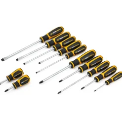 12 Pc. Phillips®/Slotted Dual Material Screwdriver Set