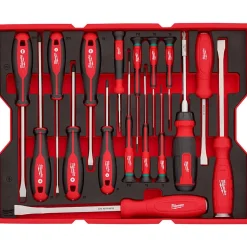 17 Pc. Screwdriver & Pry Bar Set with Tray for PACKOUT™ Drawers