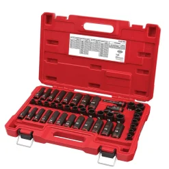43 Pc. SHOCKWAVE™ Impact Duty 3/8" Drive SAE & Metric Deep 6 Point Socket Set