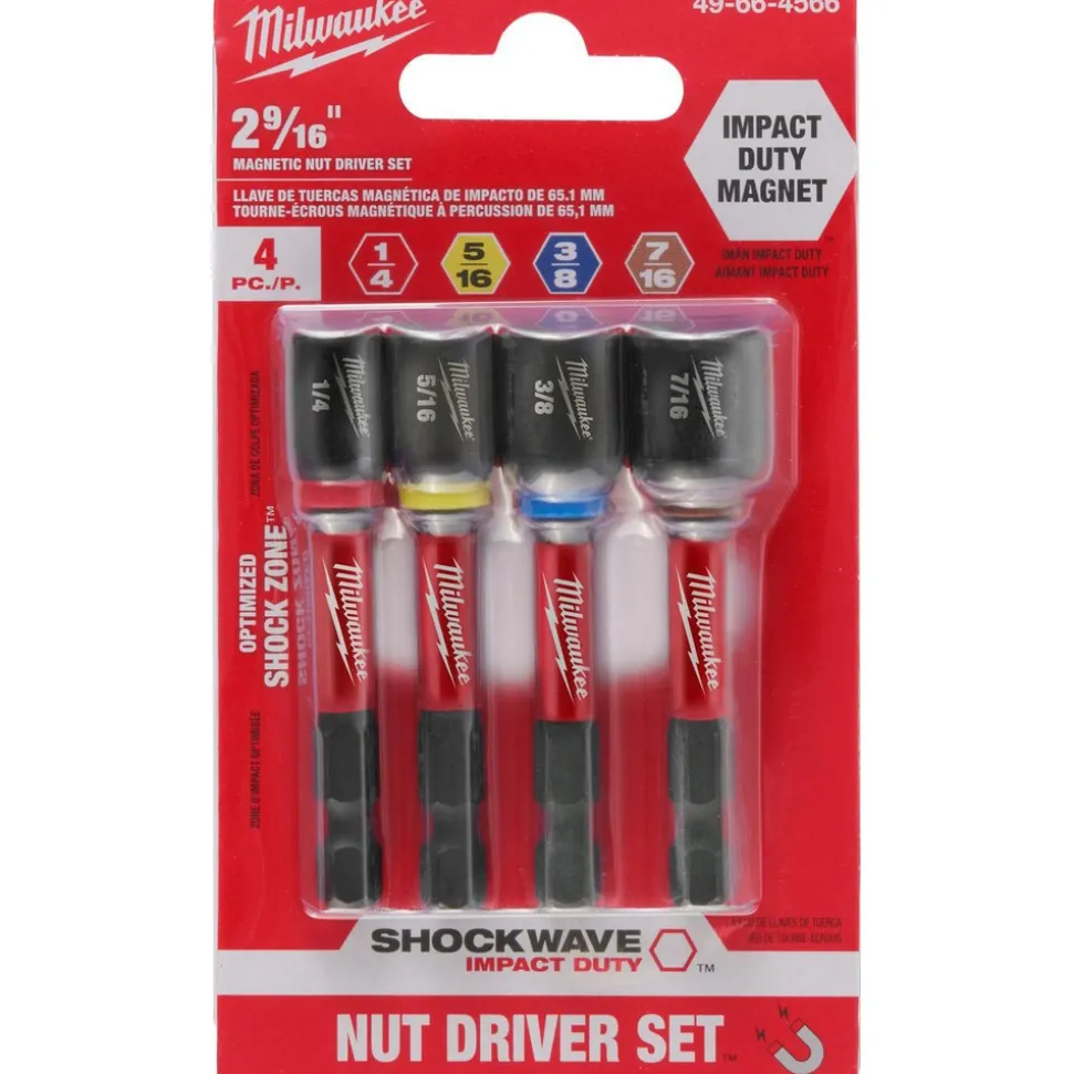 2 Pc. SHOCKWAVE™ Impact Duty QUIK-CLEAR™ 2-in-1 Magnetic Nut Driver Set