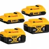4 Pc. 20V MAX (2) 2Ah & (2) 4Ah Battery