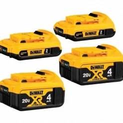 4 Pc. 20V MAX (2) 2Ah & (2) 4Ah Battery