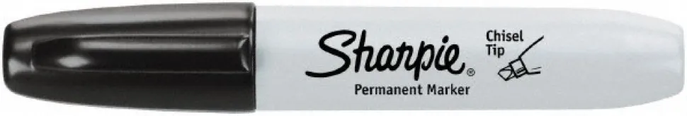 Permanent Marker: Black, AP Non-Toxic, Chisel Tip