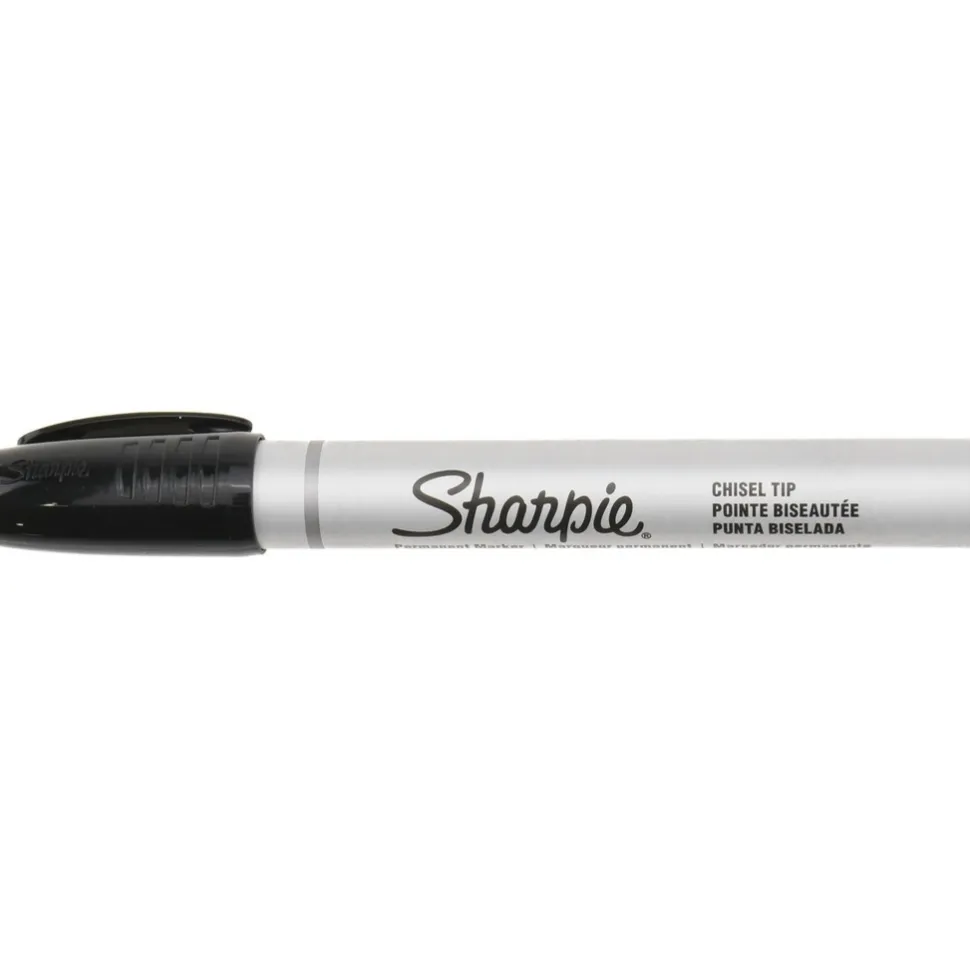 Permanent Marker: Black, AP Non-Toxic, Chisel Tip