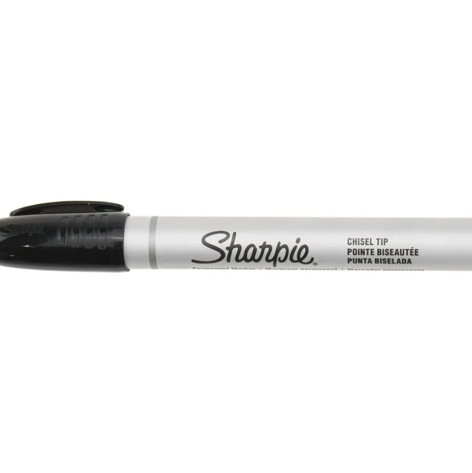 Permanent Marker: Black, AP Non-Toxic, Chisel Tip