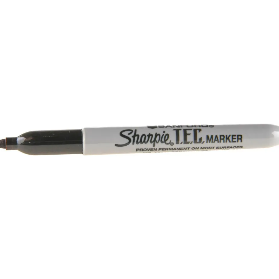 Permanent Marker: Black, TEC Certified, Fine Tip