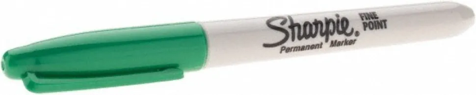 Permanent Marker: Green, AP Non-Toxic, Fine Tip
