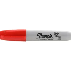 Permanent Marker: Red, AP Non-Toxic, Chisel Tip