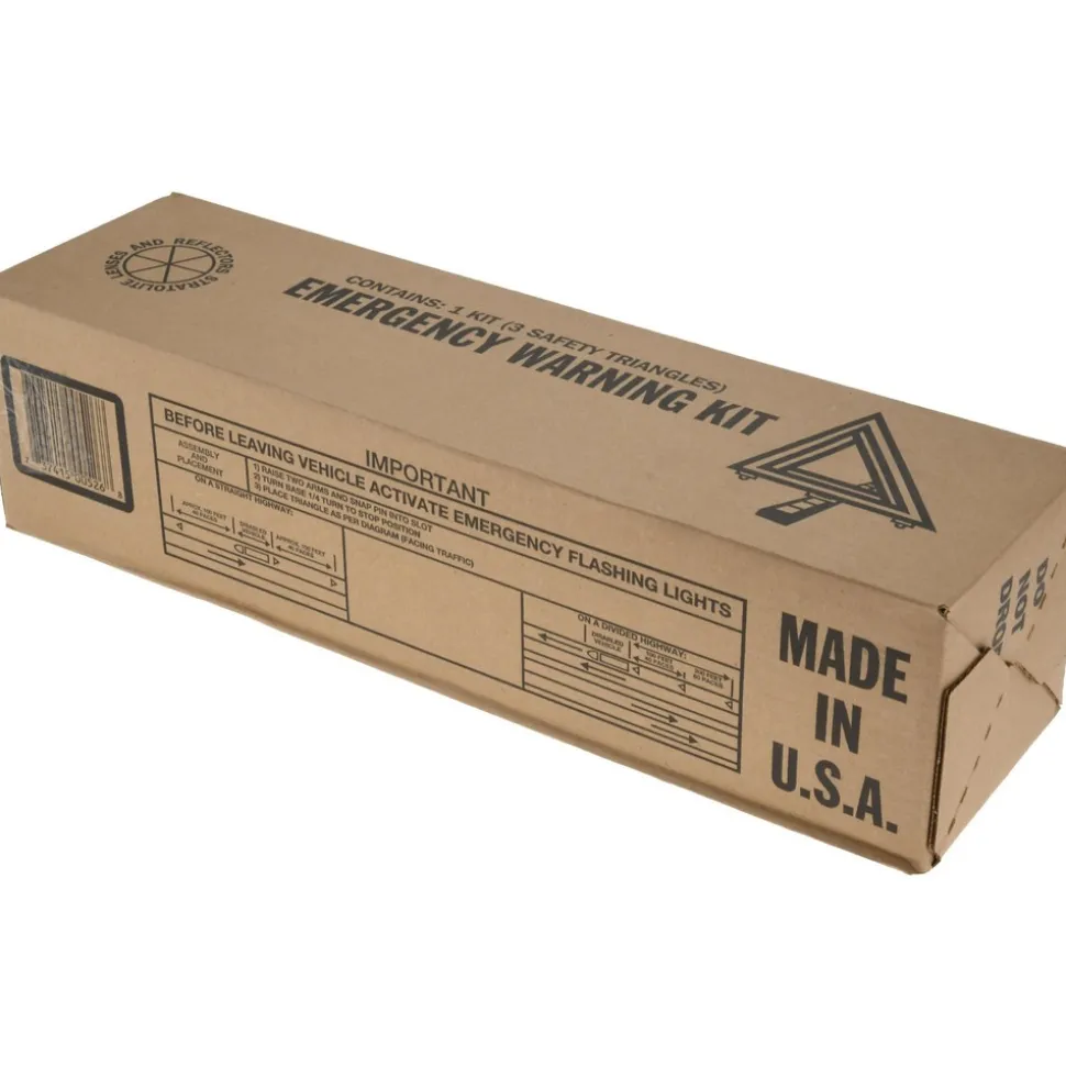 4 Piece, Highway Triangle Safety Kit