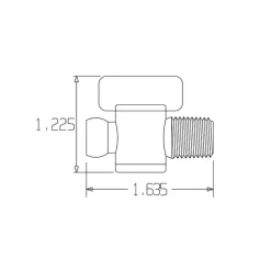 2 Piece, 1/4" ID Coolant Hose NPT Valve