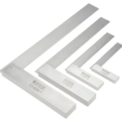 4 Piece, 3, 4, 5-1/2, 7-1/2 Inch Base Length, 4, 6, 9, 12 Inch Blade Length, Square Set